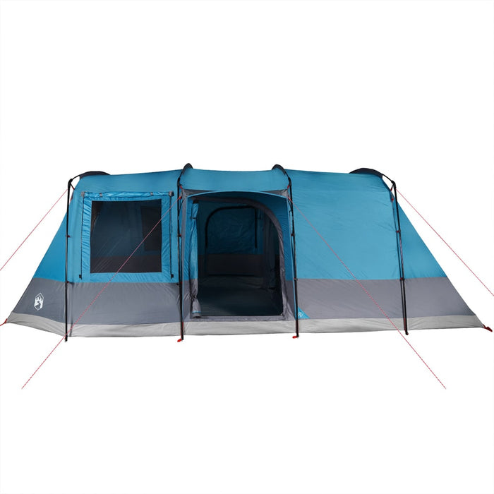 Tenda da Campeggio a Tunnel per 4 Persone Blu Impermeabile 94629