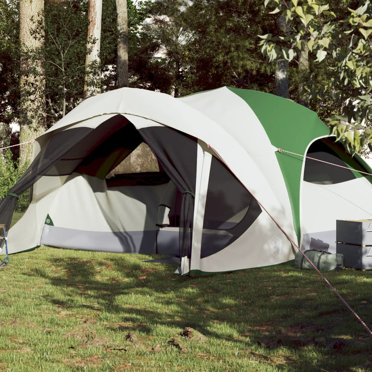 Tenda Familiare Cabina per 6 Persone Verde Impermeabile 94637