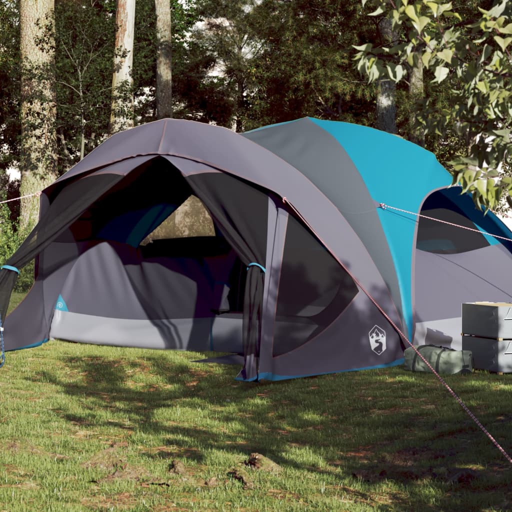 Tenda Familiare Cabina per 6 Persone Blu Impermeabile 94638