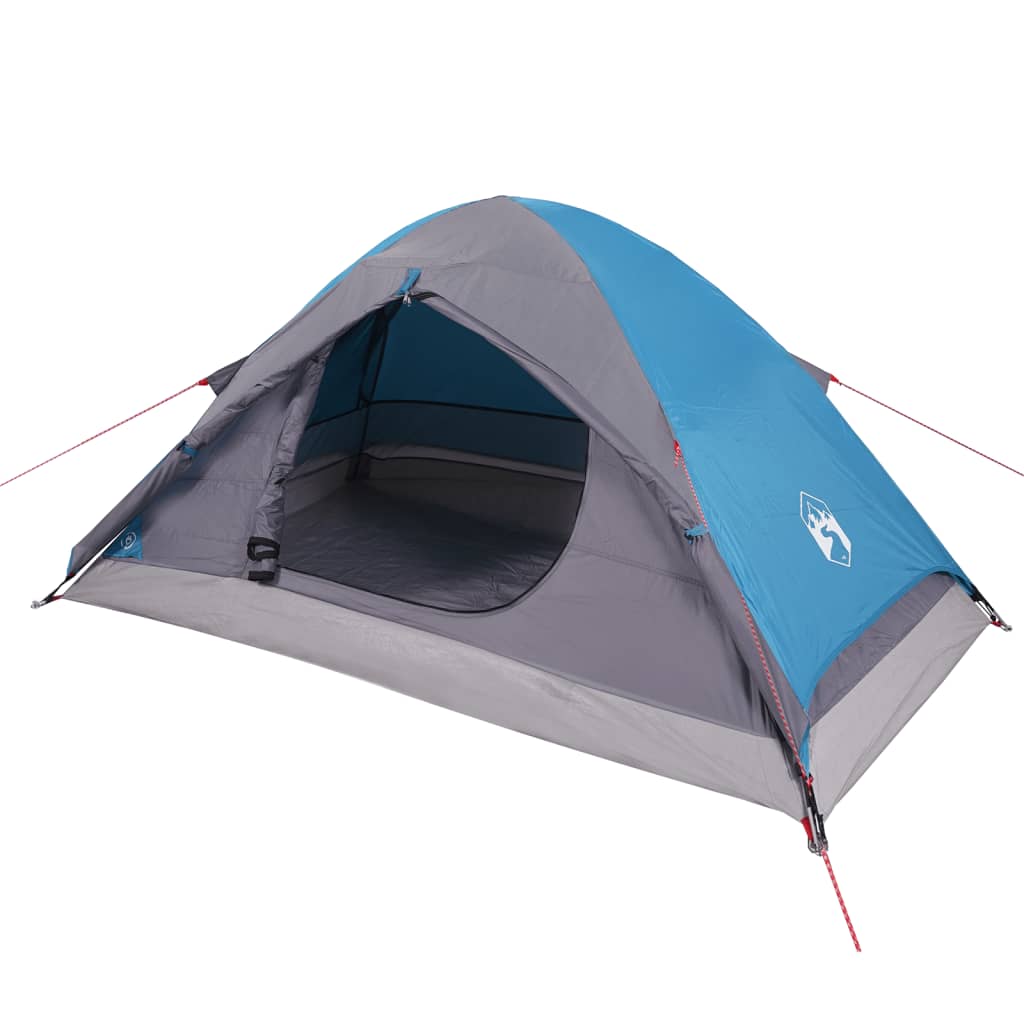 Tenda da Campeggio a Cupola per 2 Persone Blu Impermeabile 94644