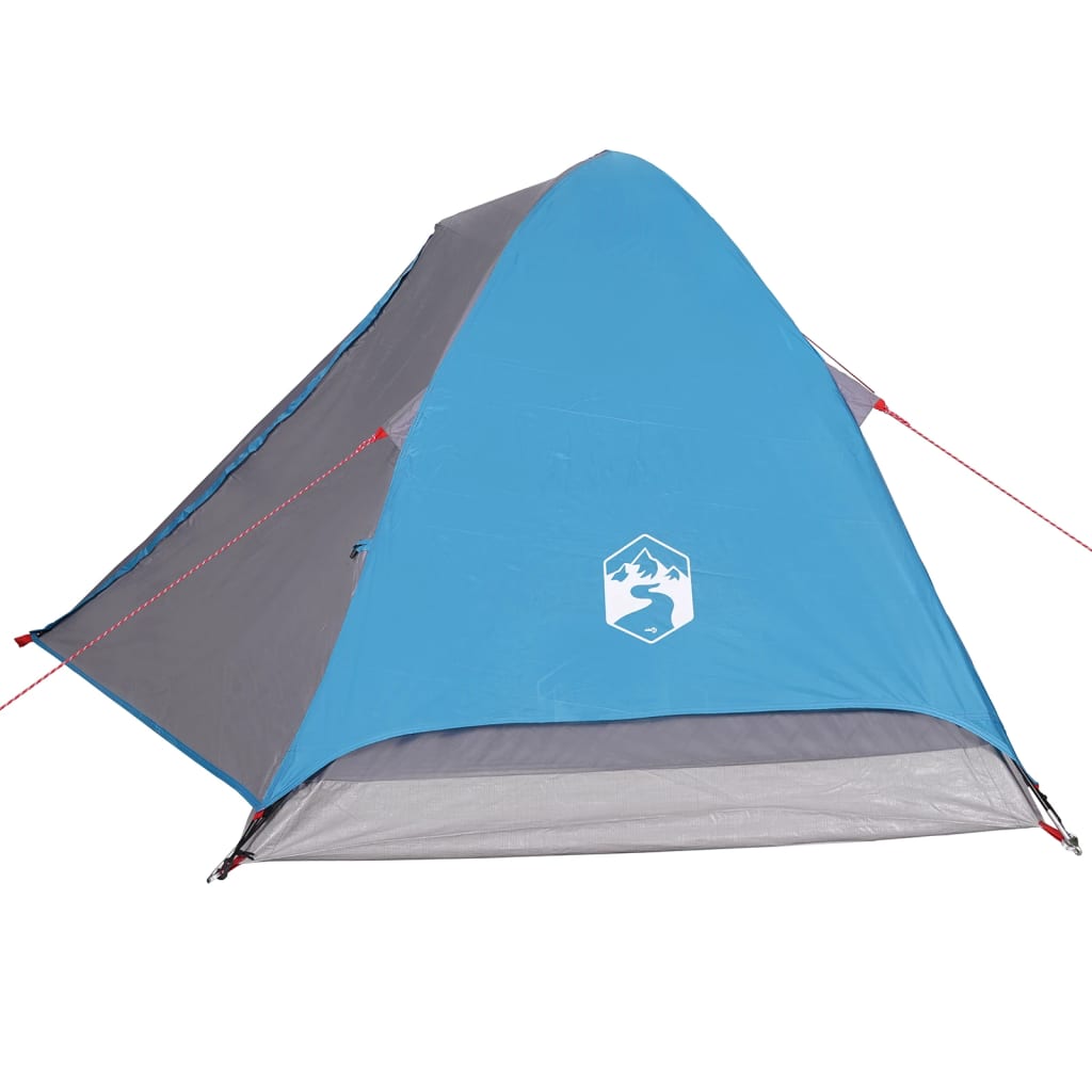 Tenda da Campeggio a Cupola per 2 Persone Blu Impermeabile 94644