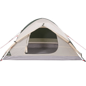 Tenda da Campeggio a Cupola per 4 Persone Verde Impermeabile 94646