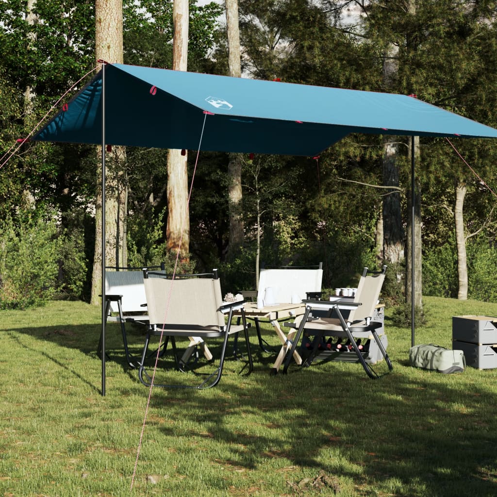 Telone da Campeggio Blu 360x294 cm Impermeabile 94656