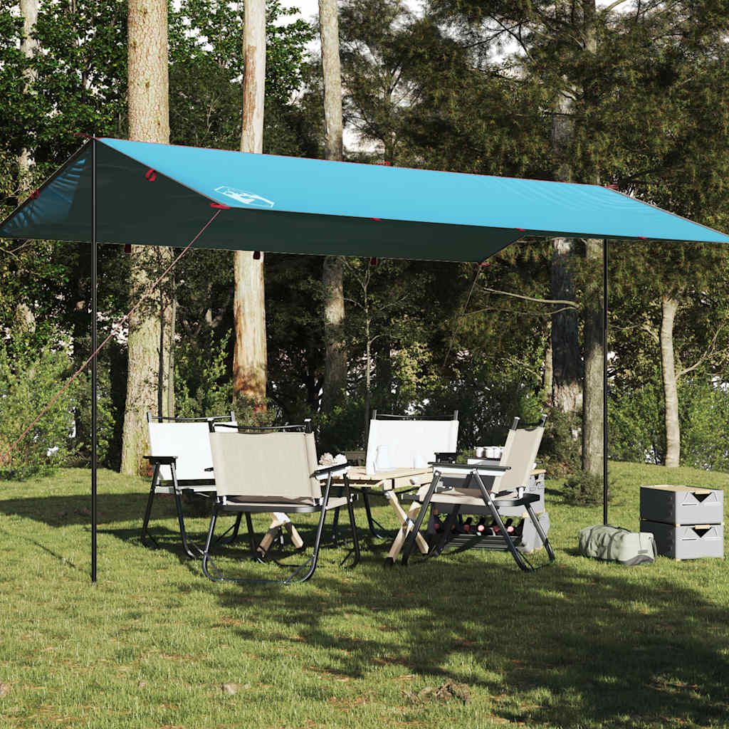 Telone da Campeggio Blu 500x294 cm Impermeabile 94668