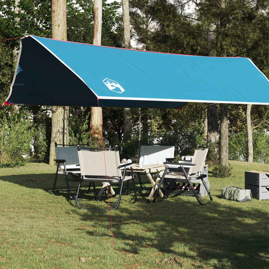 Telone da Campeggio Blu 500x294 cm Impermeabile 94671