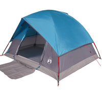 Tenda da Campeggio a Cupola per 3 Persone Blu Impermeabile 94696