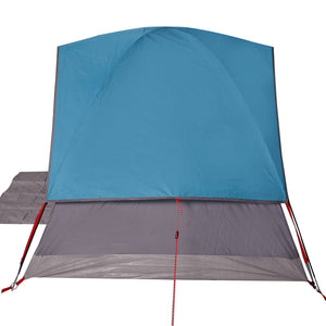 Tenda da Campeggio a Cupola per 3 Persone Blu Impermeabile 94696