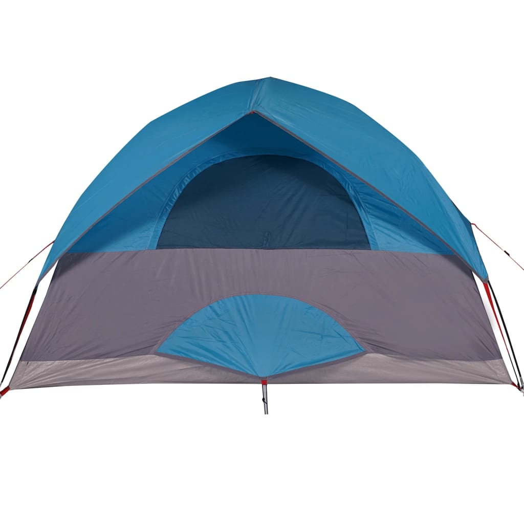 Tenda da Campeggio a Cupola per 3 Persone Blu Impermeabile 94696