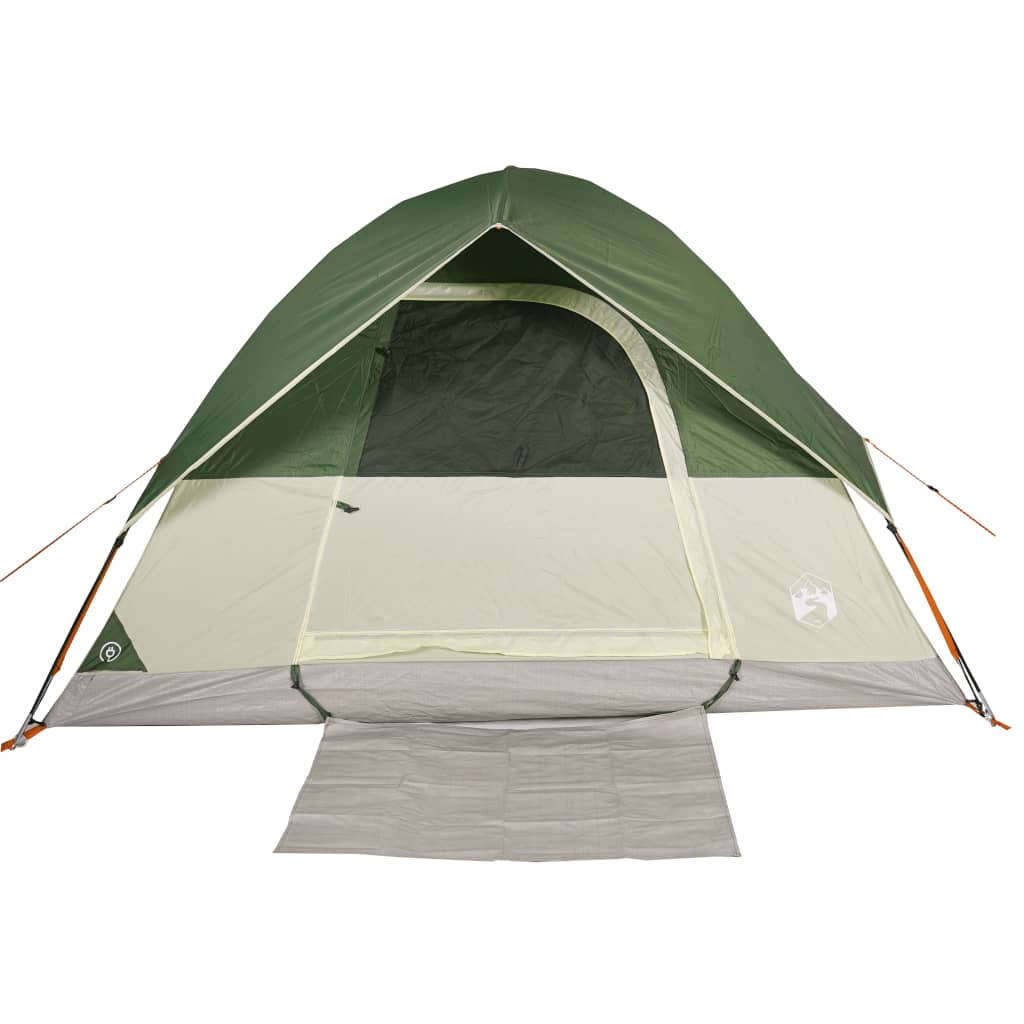 Tenda da Campeggio a Cupola per 4 Persone Verde Impermeabile 94699