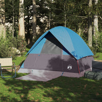 Tenda da Campeggio a Cupola per 4 Persone Blu Impermeabile 94700