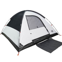 Tenda Campeggio a Cupola 4 Persone Bianca Tessuto Impermeabile 94702