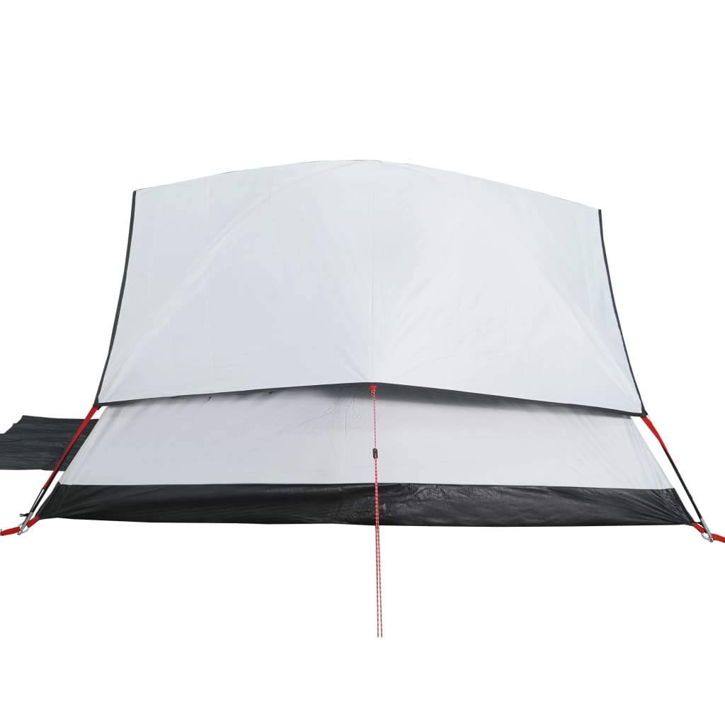 Tenda Campeggio a Cupola 4 Persone Bianca Tessuto Impermeabile 94702