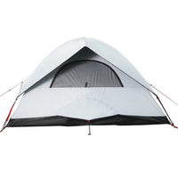 Tenda Campeggio a Cupola 4 Persone Bianca Tessuto Impermeabile 94702