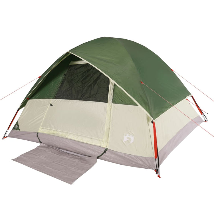 Tenda da Campeggio a Cupola per 6 Persone Verde Impermeabile 94703