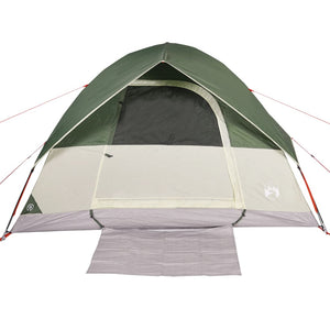 Tenda da Campeggio a Cupola per 6 Persone Verde Impermeabile 94703