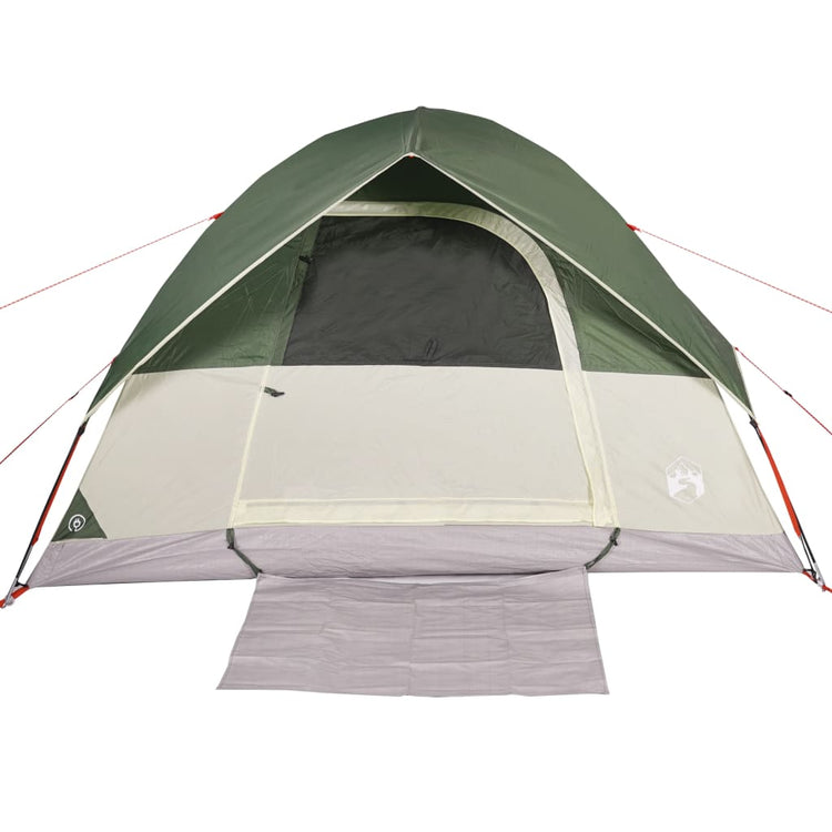 Tenda da Campeggio a Cupola per 6 Persone Verde Impermeabile 94703