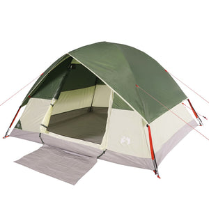 Tenda da Campeggio a Cupola per 6 Persone Verde Impermeabile 94703