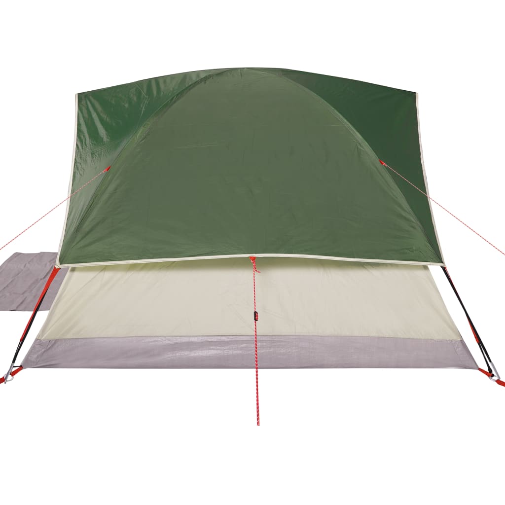 Tenda da Campeggio a Cupola per 6 Persone Verde Impermeabile 94703