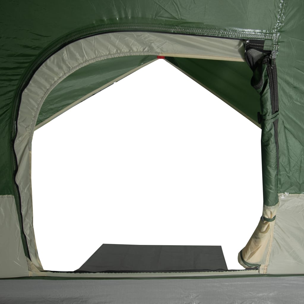 Tenda da Campeggio a Cupola per 6 Persone Verde Impermeabile 94703