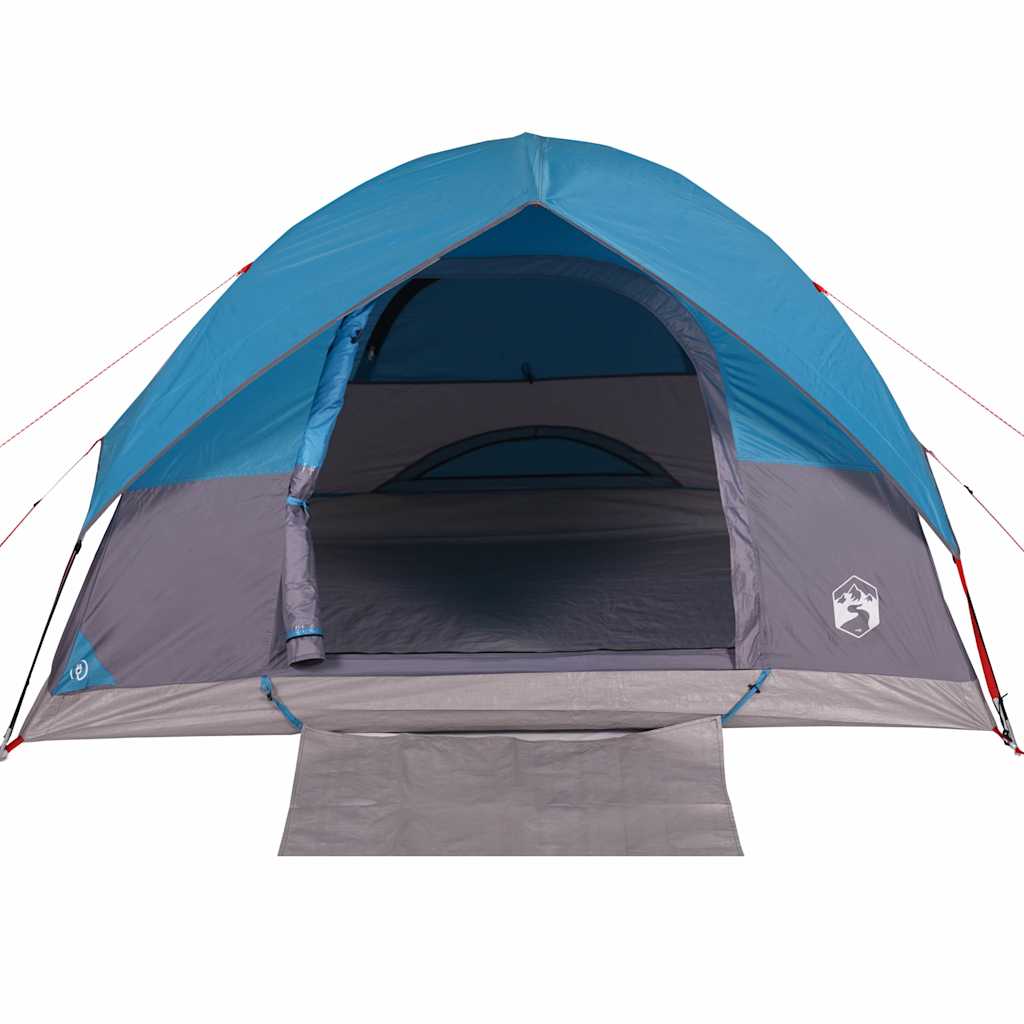 Tenda da Campeggio a Cupola per 4 Persone Blu Impermeabile 94704