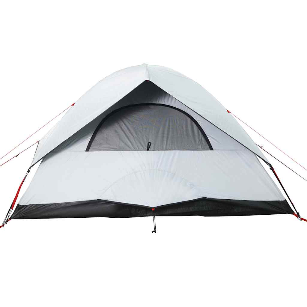 Tenda Familiare a Cupola 6 Persone Bianca Tessuto Impermeabile 94706