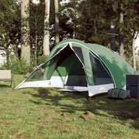 Tenda da Campeggio a Cabina per 4 Persone Verde Impermeabile 94713