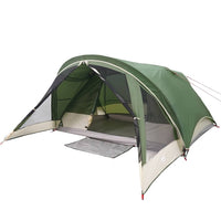 Tenda da Campeggio a Cabina per 4 Persone Verde Impermeabile 94713