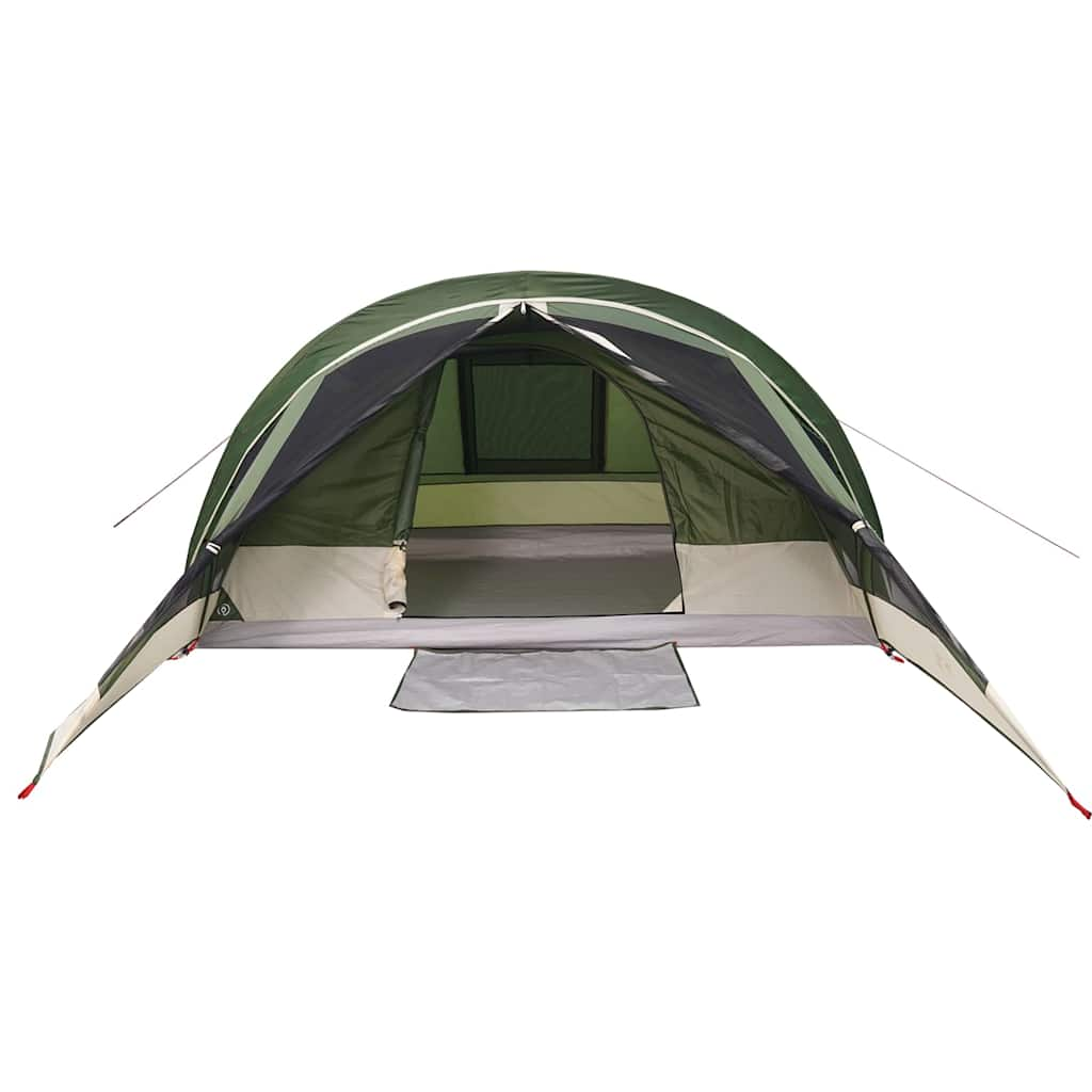 Tenda da Campeggio a Cabina per 4 Persone Verde Impermeabile 94713