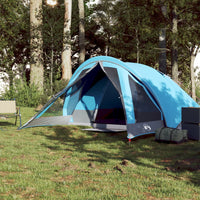 Tenda da Campeggio a Cabina per 4 Persone Blu Impermeabile 94714