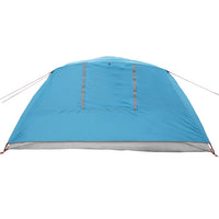 Tenda da Campeggio a Cabina per 4 Persone Blu Impermeabile 94714