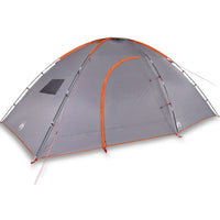 Tenda da Campeggio 8 Persone Grigio e Arancione Impermeabile 94718