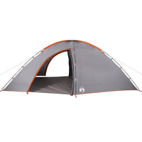 Tenda da Campeggio 8 Persone Grigio e Arancione Impermeabile 94718