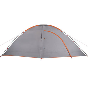 Tenda da Campeggio 8 Persone Grigio e Arancione Impermeabile 94718