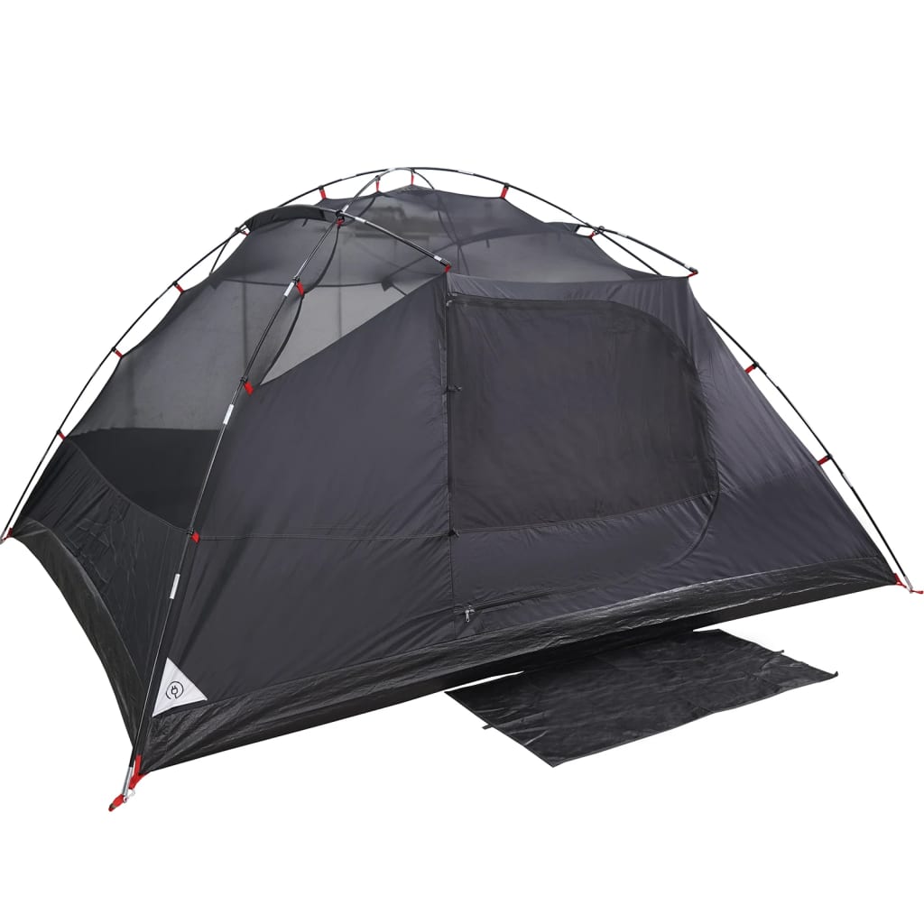 Tenda Campeggio a Cupola 4 Persone Bianca Tessuto Impermeabile 94722