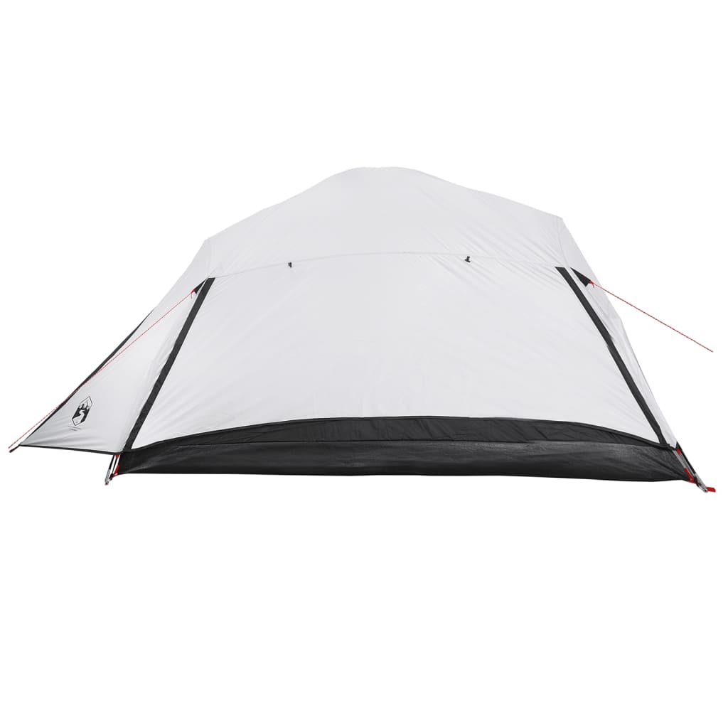 Tenda Campeggio a Cupola 4 Persone Bianca Tessuto Impermeabile 94722