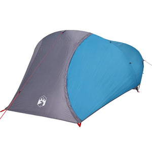 Tenda da Campeggio a Cupola per 4 Persone Blu Impermeabile 94728