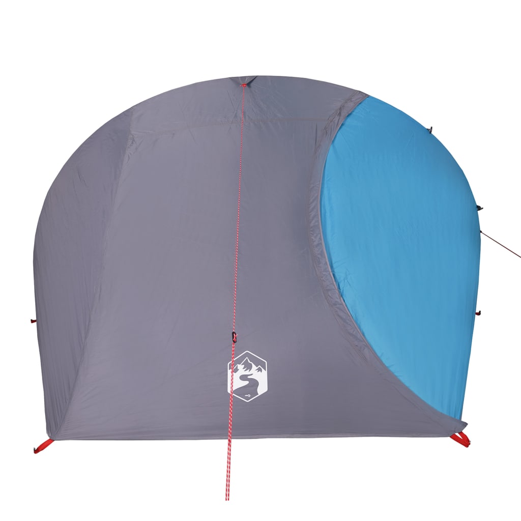 Tenda da Campeggio a Cupola per 4 Persone Blu Impermeabile 94728