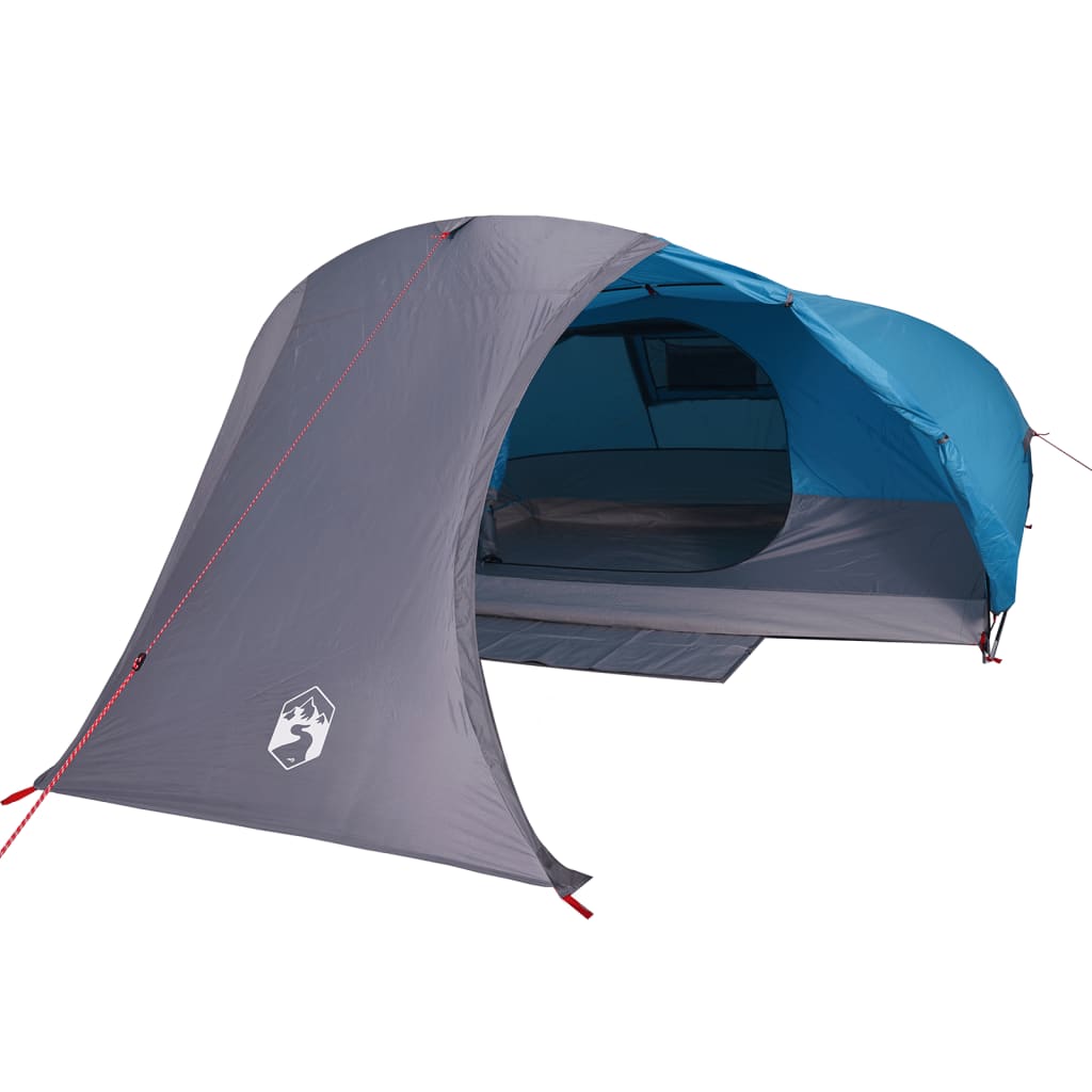 Tenda da Campeggio a Cupola per 4 Persone Blu Impermeabile 94728