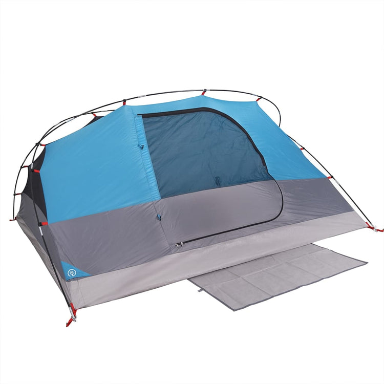 Tenda da Campeggio a Cupola per 4 Persone Blu Impermeabile 94728