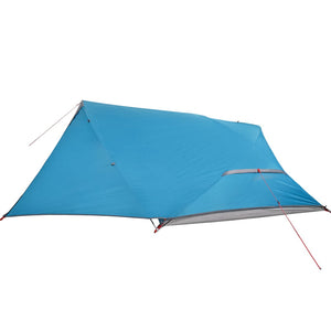 Tenda da Campeggio a Cupola per 4 Persone Blu Impermeabile 94728