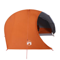 Tenda da Campeggio a Cupola 4 Persone Grigio e Arancione 94729