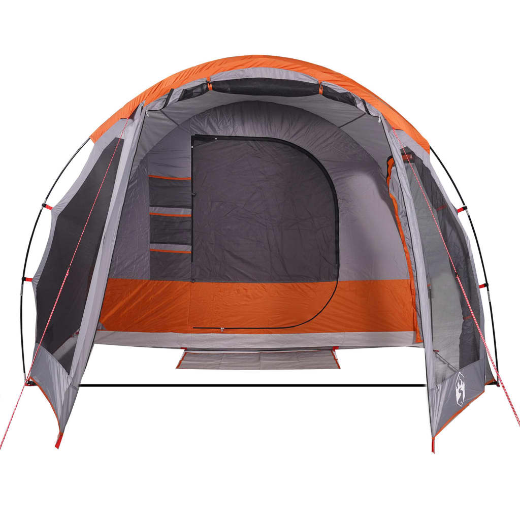 Tenda Familiare per 6 Persone Grigio e Arancione Impermeabile 94733