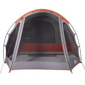 Tenda Familiare per 6 Persone Grigio e Arancione Impermeabile 94733