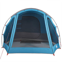 Tenda Familiare a Tunnel per 8 Persone Blu Impermeabile 94735