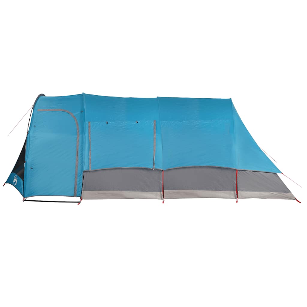 Tenda Familiare a Tunnel per 8 Persone Blu Impermeabile 94735