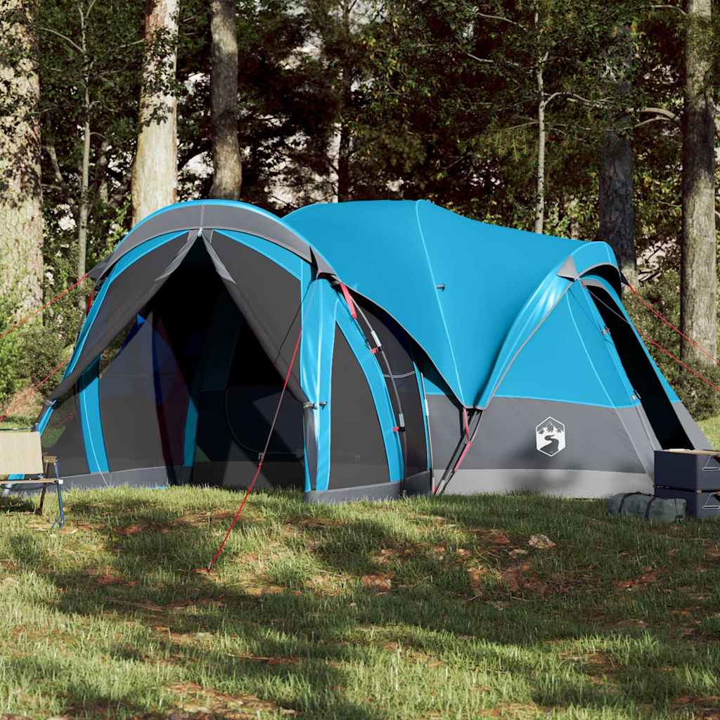 Tenda Familiare Tipi per 8 Persone Blu Impermeabile 94738