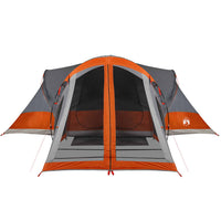 Tenda Familiare Tipi 8 Persone Grigia e Arancione Impermeabile 94739