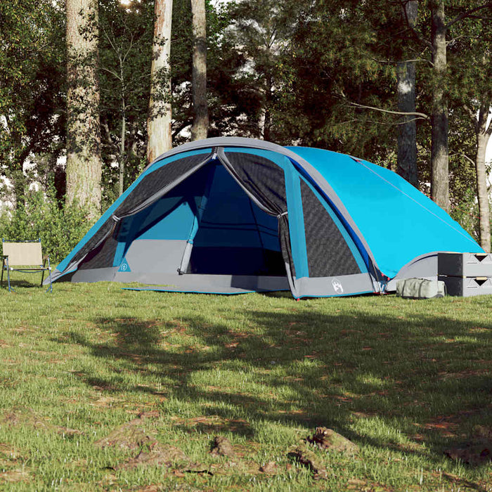 Tenda Familiare Cabina per 6 Persone Blu Impermeabile 94747