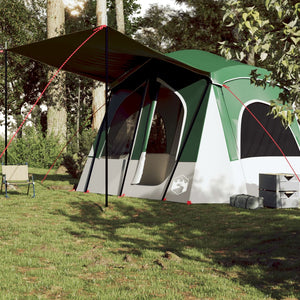 Tenda da Campeggio a Cabina per 5 Persone Verde Impermeabile 94752