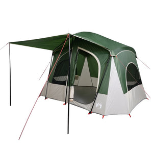 Tenda da Campeggio a Cabina per 5 Persone Verde Impermeabile 94752